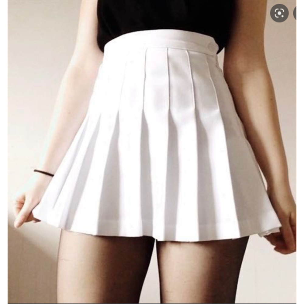 American Apparel Tennis Skirt White Pleated Mini Vintage Style XS
